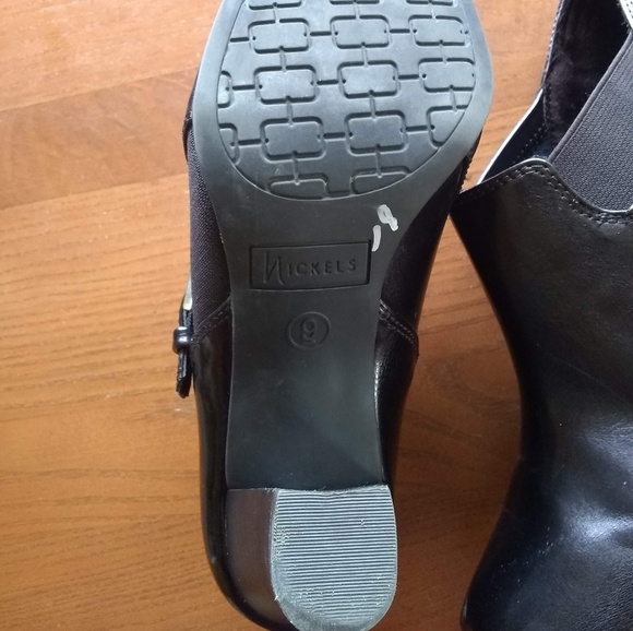 Nickels Faux Leather Square Toe Ankle Booties w/ Buckle Size 9 - Picture 9 of 15